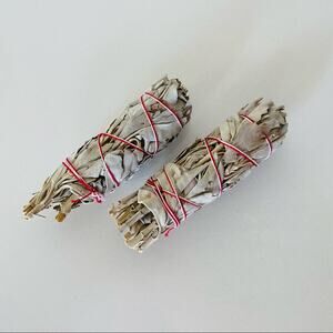 NEW FREE PEOPLE White Sage Smudge Bundle Set / 2 Smoke Cleansing Wand Zen Yoga